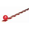 Ochrana povrchu Knuffi®, typ F, magnetická, dĺžka 1 m, červená/biela, 40 x 11 mm