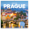 NOTIQUE Poznámkový kalendář Praha 2026, 30 x 30 cm