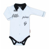 Baby Nellys Body dlhý rukáv s golierikom, modré Little Prince 62 (2-3m)