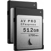 Angelbird CFexpress AV PRO (Match Pack Nikon D6) (R1700) 512GB | 2 PACK