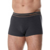 Brubeck Comfort Wool Mens Boxer Shorts BX10430 graphite Boxerky