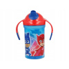 Stor tréningový hrnček so silikón náustkom a svetielkom PJ Masks 300ml 30140