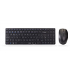 RAPOO set klávesnice+myš 9300M, Wireless Multi-Mode Slim Mouse and Ultra-Slim Keyboard, černá 6940056184627
