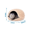 Domček pre mačku Nobleza Oval Brown 50x26x45cm