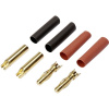 Reely RE-6534192 zásuvkový konektor k prepojeniu akumulátora a regulátora RC modelu 4 mm pozlátené 40 pár; RE-6534192