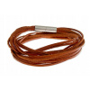 Pánsky kožený magnetický náramok bronz AR1525 (Pánsky kožený magnetický náramok bronz AR1525)