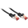 LINDY 47377 RJ45 sieťové káble, prepojovacie káble CAT 6 S/FTP 7.50 m čierna 1 ks; 47377