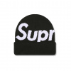 Supreme Big Logo Beanie Farba: Black