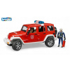 BRUDER 2528 požiarny Jeep Wrangler s hasičom
