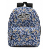 Vans Black, Multi -Colored School Batoh (Vans batoh ríše farebné modré kvety)