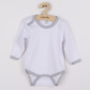 Dojčenské body New Baby so sivým lemom Sivá 74 (6-9m)