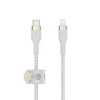 Belkin Belkin USB-C kabel s lightning konektorem, 1m, bílý - odolný PRO Flex