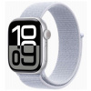 Apple Watch Series 10 GPS + Cellular 42mm Silver Aluminium Case with Blue Cloud Sport Loop (MWX53QC/A)