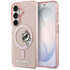Karl Lagerfeld - IML Choupette Peekaboo Logo MagSafe puzdro pre Samsung Galaxy S26 - ružové