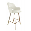 ATOS Barová židle Milano zlatá kostra profil