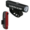 LEZYNE CLASSIC DRIVE XL 700+ / STICK+ DRIVE PAIR / SATIN BLACK / BLACK