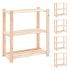Regál VidaXL 80 x 38 x 90 cm borovica
