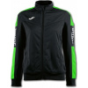 Joma Dámska bunda JACKET CHAMPIONSHIP IV BLACK-FLUOR GREEN WOMAN Veľkosť: XXL