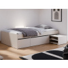 Posteľ s úložnými zásuvkami Assisi 120x200 cm, béžová kašmír
