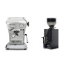 Ascaso Dream ONE, leštený hliník + Eureka Mignon Zero 55s, BL black
