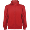 Montblanc unisex celorozopínacia mikina s kapucňou 280 g/m² - Červená, 3XL