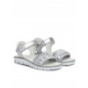 Primigi detské sandále z prírodnej kože strieborné, veľkosť 32
