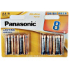 Panasonic - bronze alkaline aa battery lr6 blister*8