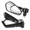 Motocyklové zrkadlá na riadidlá univerzálne 7/8'' 22mm čiernobiele šošovky