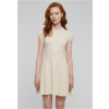 Ladies Skater Rib Dress - whitesand XL