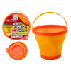LEAN TOYS Univerzálne silikónové vedro - skladacie, 3 farby