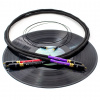 Tellurium Q Ultra Black II PHONO RCA 1.5m (Vysokokvalitný gramofónový kábel, dĺžka 1.5m)