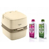 Turistické WC Thetford Qube 21L 165L + Kvapaliny (Turistické WC Thetford Qube 21L 165L + Kvapaliny)
