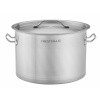 Hrnec střední 24 l, průměr 360 mm, z nerezové oceli s pokličkou | PRESTONA, 210118 inox