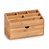 Zeller Present Organizér na pracovný stôl, 12,5 × 25,4 × 15 cm, bambusové drevo, 25386