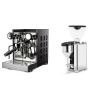 Rocket Espresso Appartamento TCA, black/black + Rocket Espresso GIANNINO, chrome/black