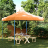 vidaXL Skladací pop-up párty stan oranžový 292x292x315 cm - Oranžová - 201791-135493