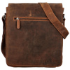 Pánska kožená crossbody/taška khaki - Greenwood Maxvell Khaki