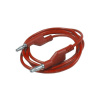 Kabel propojovací 1mm2/ 1m s banánky červený HADEX N530A