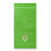 Uterák/osuška s výšivkou vzor Matúš - možnosť doplniť vlastný nápis Farba: 92 - zelené jablko, Dodatočný nápis: bez nápisu, Rozmer: Osuška 140x70cm