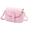 Dámska kožená crossbody kabelka pudrovo ružová Luka 24-099