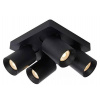 Stropné bodové LED svietidlo Lucide Nigel / 20 W / GU10/ čierne