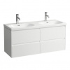 Laufen Lani Dvojdrezová skrinka, so 4 zásuvkami, 118,2 cm, biela matná H4035741122601
