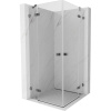 Mexen Lunar Duo, výklopný sprchový kút 90 x 90 cm, 8mm číre sklo, profil grafit brúsený, 834-090L-090P-66-00