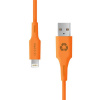 Le Cord kabel Minimalist Recycled Cable Lightning to USB 1.2m - Sunset