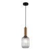 Italux Antiola PND-5588-1M-BRO+CL závesné svietidlo 1x40W E27 mosadz, priehľadná