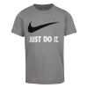 Nike Short Sleeve Tee Infants Dark Gray/White 4-5 rokov