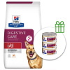 Hill's Prescription Diet i/d Starostlivosť o zažívanie granule pre psov 12 kg + 3 konzervy ZADARMO