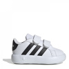 adidas Grand Court Shoes Infants Black/White C9 (26.5)