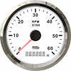 Otáčkomer s počítadlom motohodín 6000 pre loď INNY