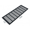 SRL - ALFA vetracia mriežka 150 x 1000 mm Dĺžka: 1000 mm, Šírka: 150 mm CIM - čierna matná (C35)